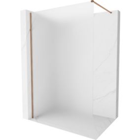 Ścianka prysznicowa Mexen Kioto-X różowe złoto 90x200 cm  800-090-101-60-30-X1 szt.