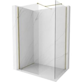 Ścianka prysznicowa Mexen Kioto-X złota 100x80 cm  800-100-202-50-00-080-X1 szt.