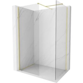 Ścianka prysznicowa Mexen Kioto-X złota 140x100 cm  800-140-202-55-00-100-X1 szt.