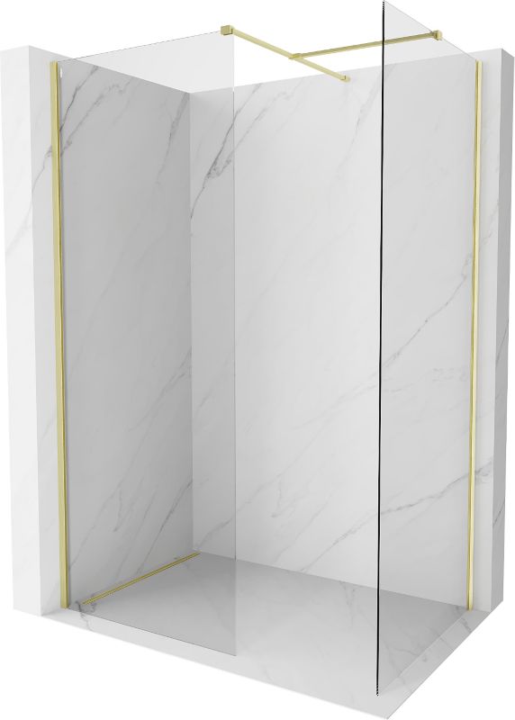 Ścianka prysznicowa Mexen Kioto-X złota 150x100 cm  800-150-202-55-00-100-X1 szt.