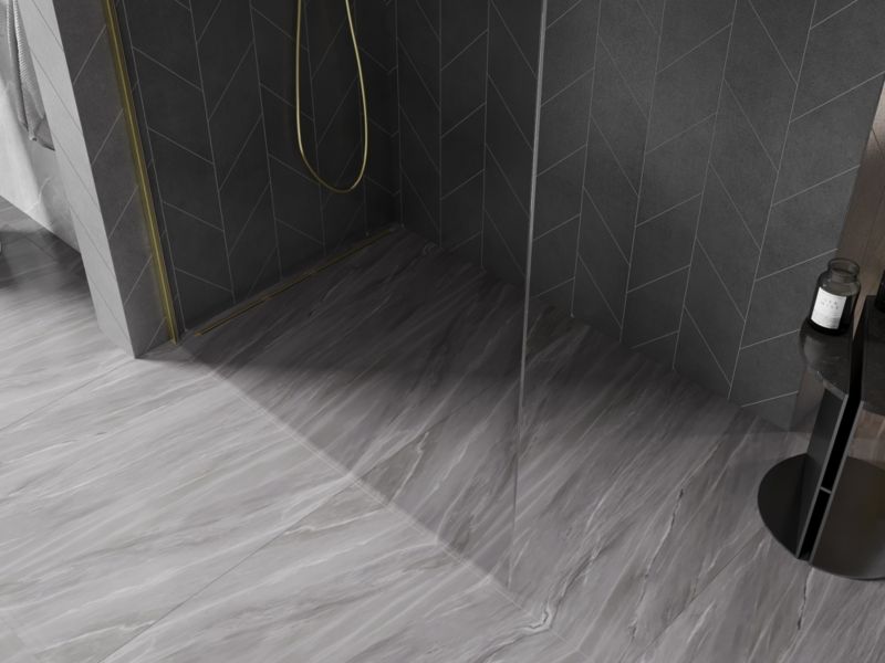 Ścianka prysznicowa Mexen Kioto-X złota 50x200 cm  800-050-101-55-00-X1 szt.