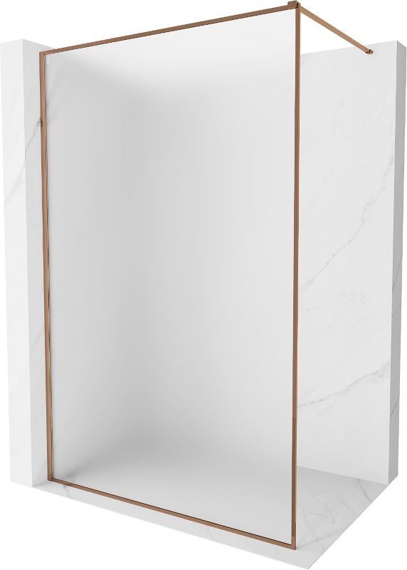 Ścianka prysznicowa Mexen Kioto-XF różowe złoto 150x202 cm  800-150-104-60-30-X1 szt.