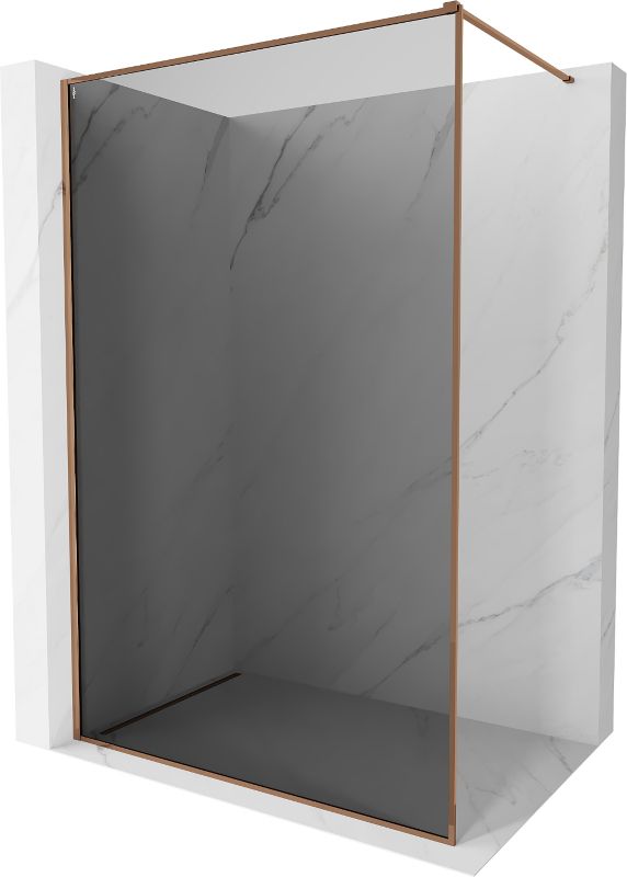 Ścianka prysznicowa Mexen Kioto-XF różowe złoto 90x202 cm  800-090-104-60-40-X1 szt.