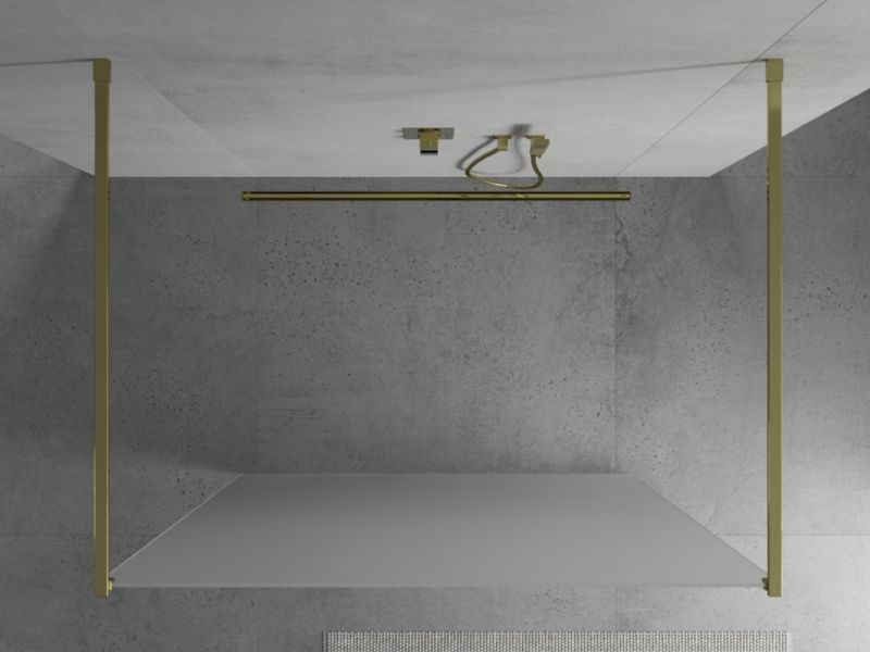 Ścianka prysznicowa Mexen Kioto złota 100x200 cm 800-100-002-50-30 1 szt.