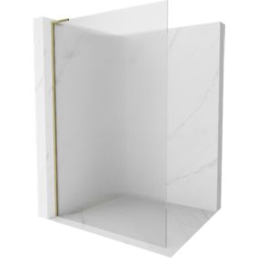 Ścianka prysznicowa Mexen Kioto złota 100x200 cm  800-100-103-50-09 1 szt.
