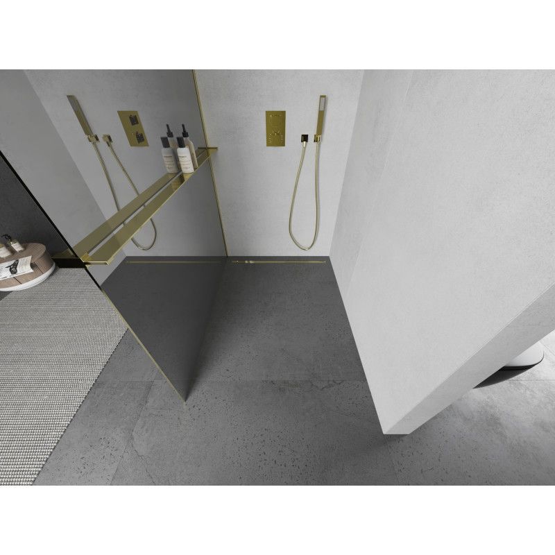 Ścianka prysznicowa Mexen Kioto+ złota 110x200 cm 800-110-121-50-50 1 szt.