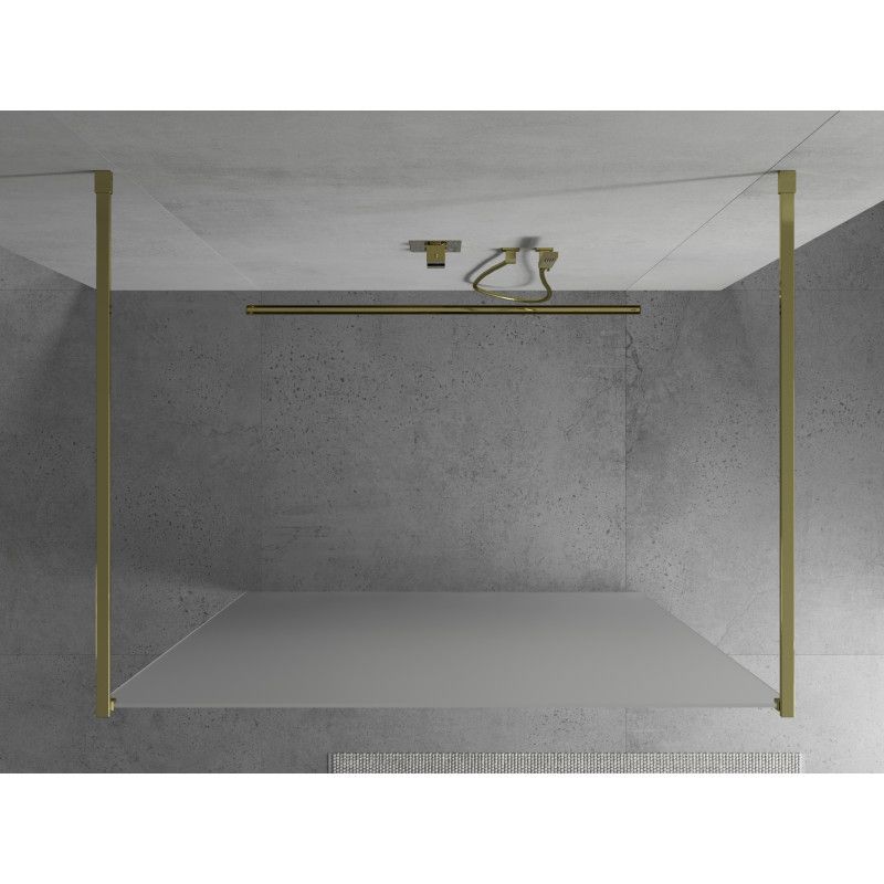 Ścianka prysznicowa Mexen Kioto złota 120x200 cm 1 szt.