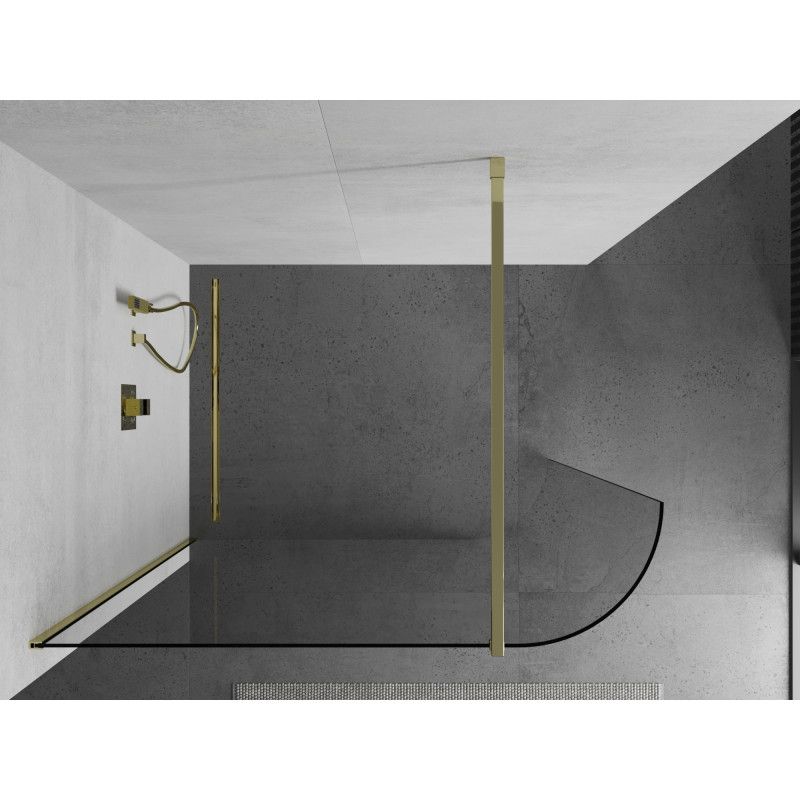 Ścianka prysznicowa Mexen Kioto złota 120x200 cm  800-120-101-50-06 1 szt.