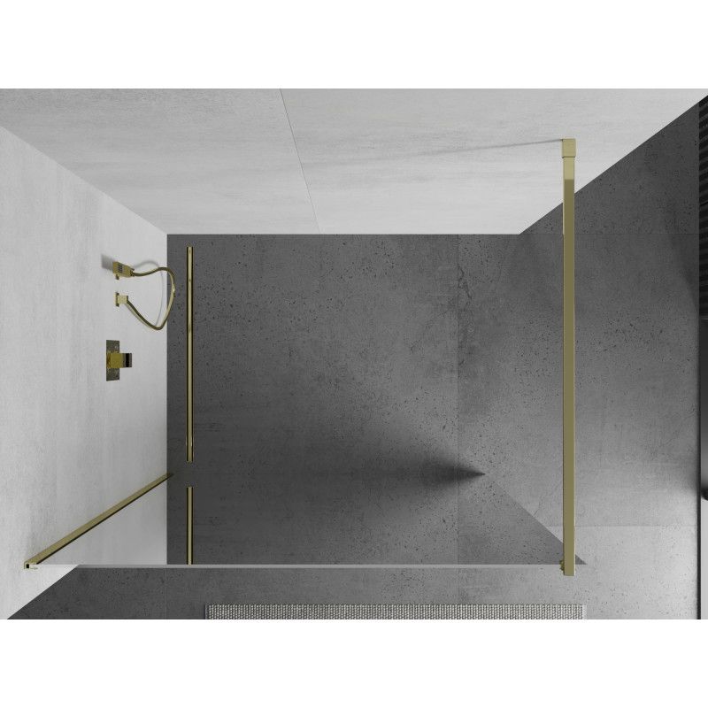 Ścianka prysznicowa Mexen Kioto złota 120x200 cm  800-120-101-50-50 1 szt.