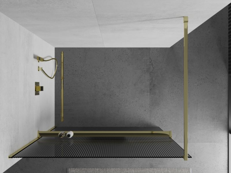 Ścianka prysznicowa Mexen Kioto+ złota 130x200 cm 1 szt.