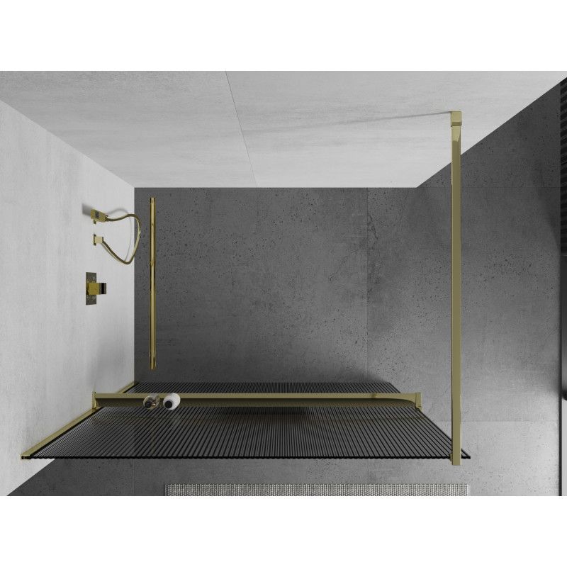Ścianka prysznicowa Mexen Kioto+ złota 140x200 1 szt.
