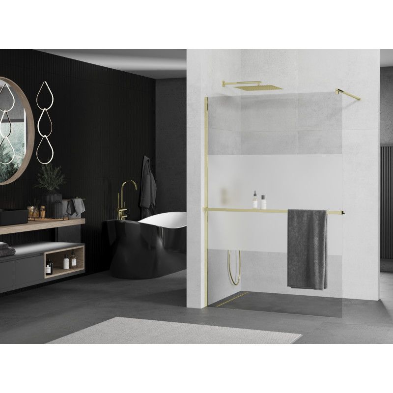 Ścianka prysznicowa Mexen Kioto+ złota 70x200 cm 800-070-121-50-35 1 szt.