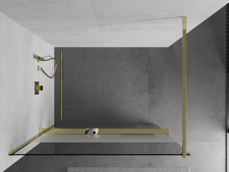 Ścianka prysznicowa Mexen Kioto+ złota 80x200 cm 800-080-121-50-35 1 szt.
