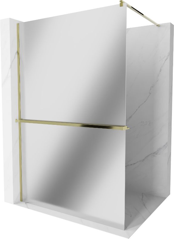 Ścianka prysznicowa Mexen Kioto+ złota lustro 90x200 cm 1 szt.