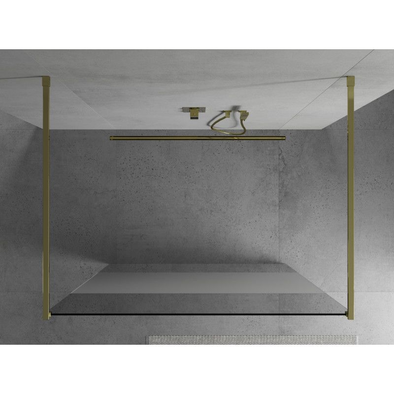 Ścianka prysznicowa Mexen Kioto złota szron/transparent 100x200 cm 800-100-002-50-35 1 szt.