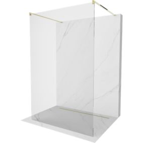 Ścianka prysznicowa Mexen Kioto złota transparentna 110x200 cm 1 szt.