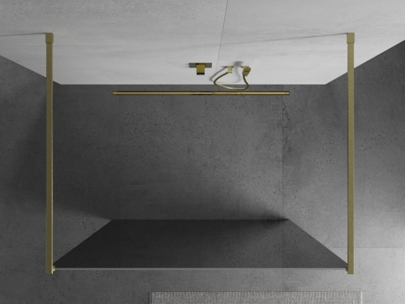 Ścianka prysznicowa Mexen Kioto złoty 140x200 cm  800-140-002-55-50 1 szt.