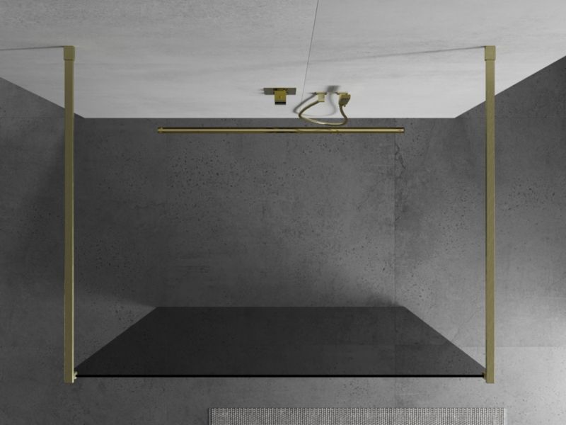 Ścianka prysznicowa Mexen Kioto złoty grafit 100x200 cm 1 szt.