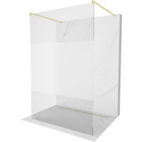 Ścianka prysznicowa Mexen Kioto złoty szczotkowany 100 x 200 cm 800-100-002-55-35 1 szt.