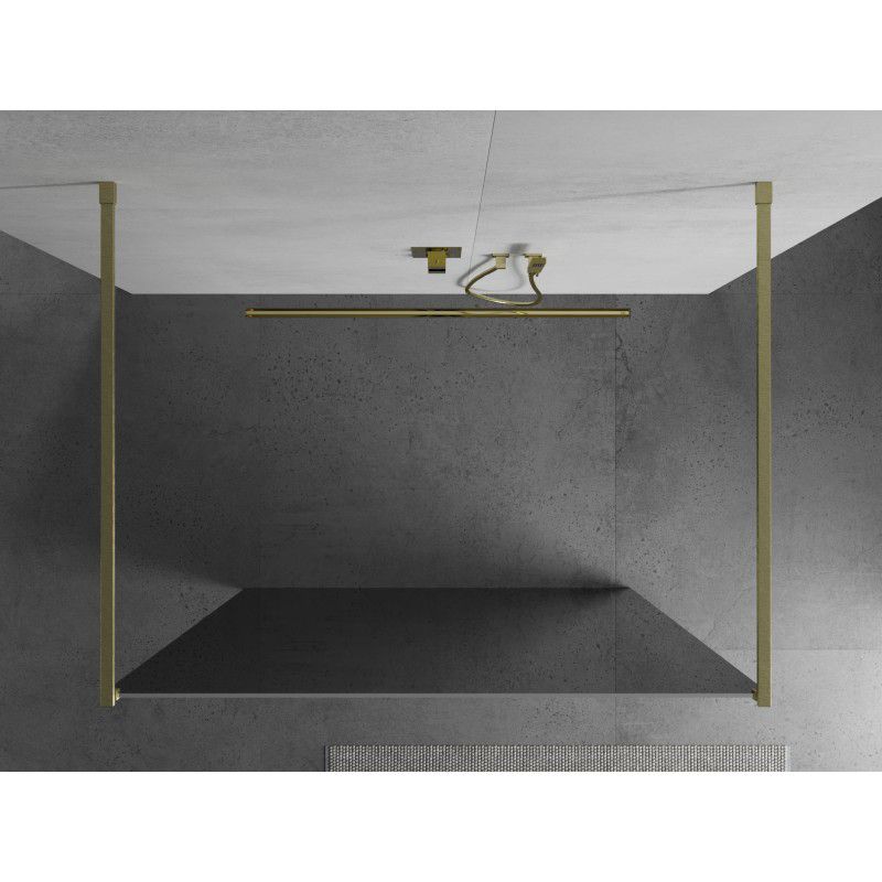 Ścianka prysznicowa Mexen Kioto złoty szczotkowany 130x200 cm 1 szt.