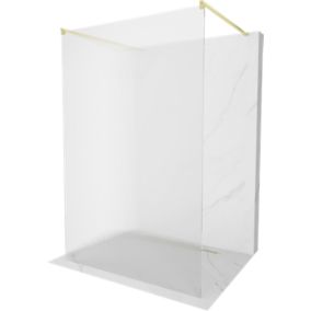 Ścianka prysznicowa Mexen Kioto złoty szczotkowany 130x200 cm  800-130-002-55-09 1 szt.
