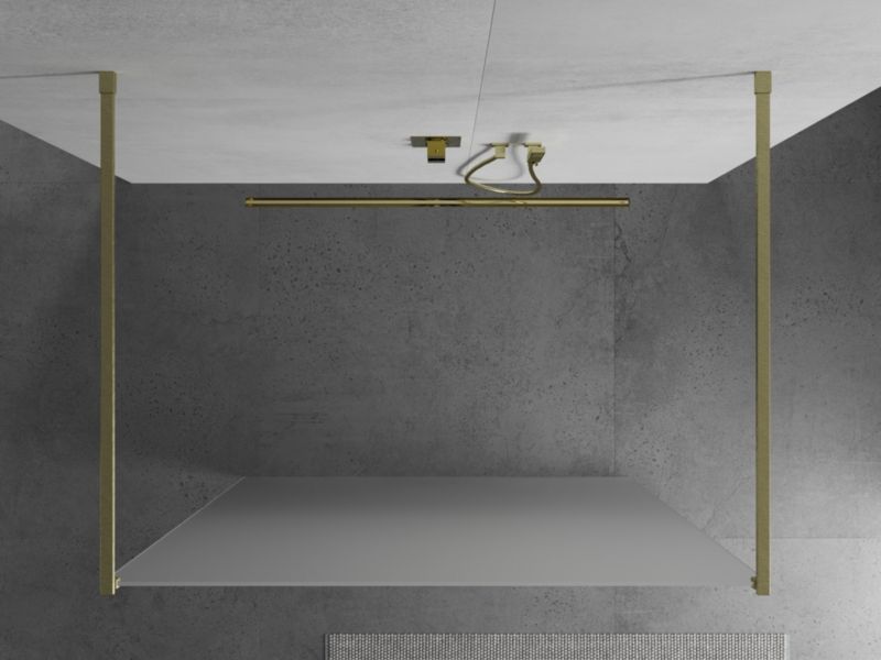 Ścianka prysznicowa Mexen Kioto złoty szron 100x200 cm 1 szt.