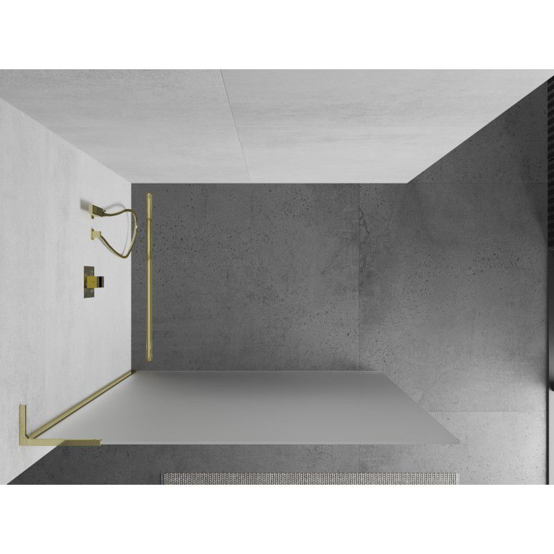 Ścianka prysznicowa Mexen Kioto złoty szron 120 x 200 cm 1 szt.