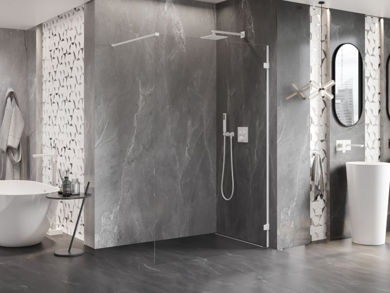 Ścianka prysznicowa Mexen Lunar biała 60x200 cm 830-060-000-20-00-P 1 szt.