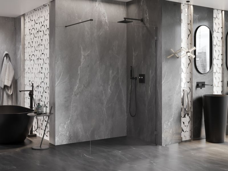 Ścianka prysznicowa Mexen Lunar gun gray 150x200 cm 1 szt.