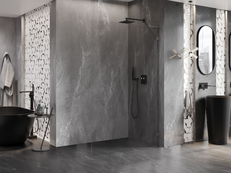 Ścianka prysznicowa Mexen Lunar L gun gray 110x200 cm 1 szt.
