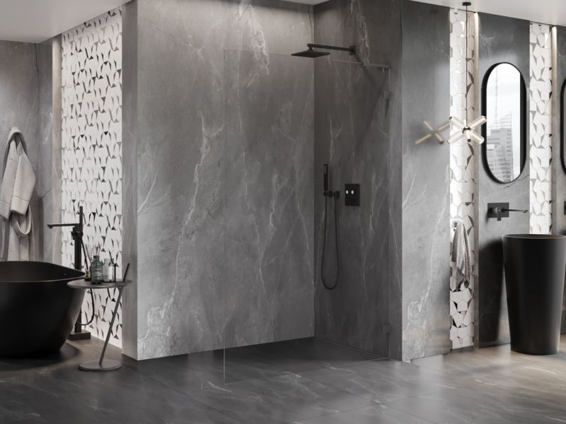 Ścianka prysznicowa Mexen Lunar L gun metal 80x200 cm 1 szt.