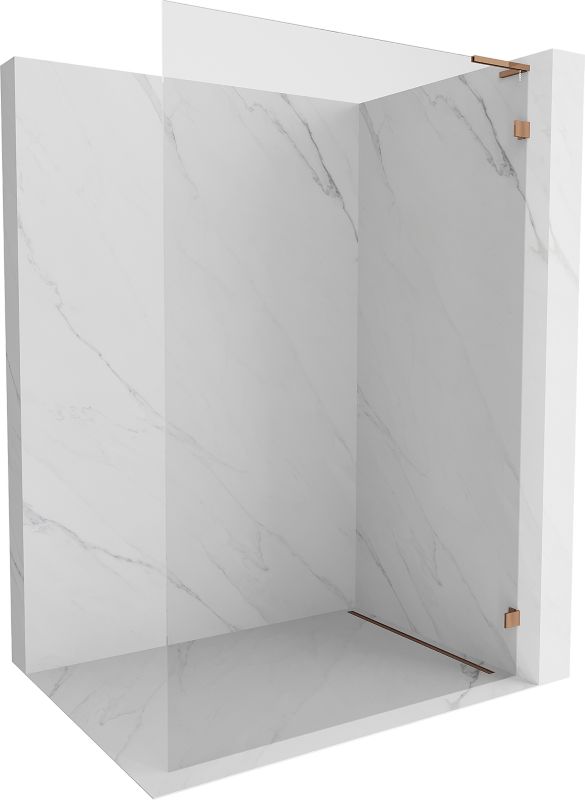 Ścianka prysznicowa Mexen Lunar L różowe złoto 90 x 200 cm 1 szt.