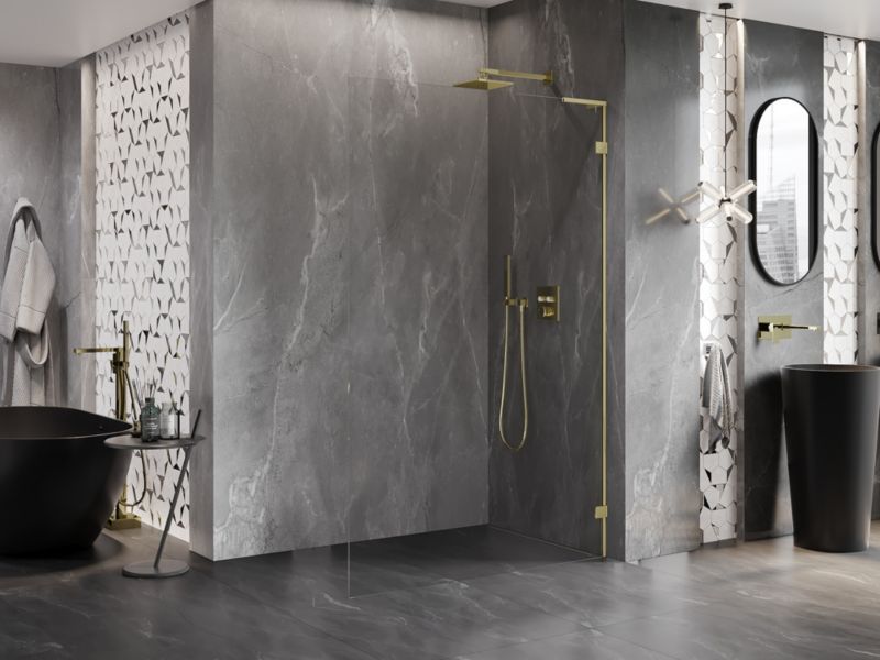 Ścianka prysznicowa Mexen Lunar L złota 60x200 cm 830L-060-000-50-00-P 1 szt.