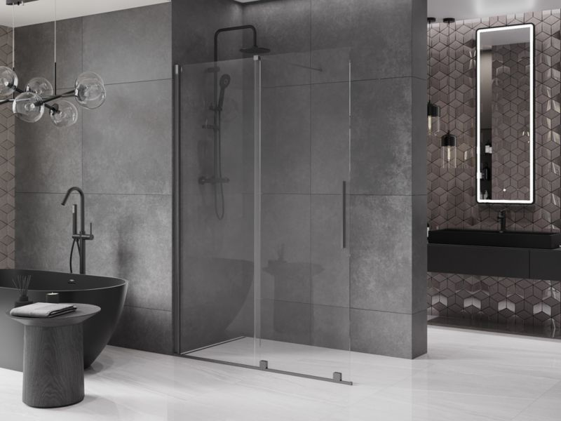 Ścianka prysznicowa Mexen Velar gun gray 150x200 cm 1 szt.