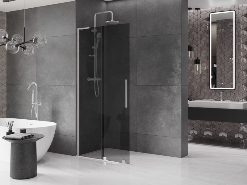 Ścianka prysznicowa Mexen Velar L grafit 100x200 cm  871-100-003-43-011 szt.