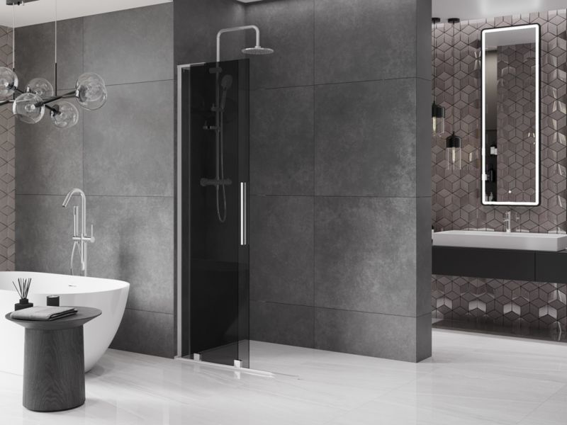 Ścianka prysznicowa Mexen Velar L grafit 100x200 cm  871-100-003-43-011 szt.