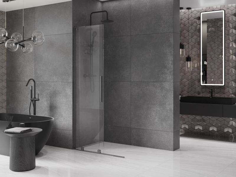 Ścianka prysznicowa Mexen Velar L gun gray 90 x 200 cm 1 szt.