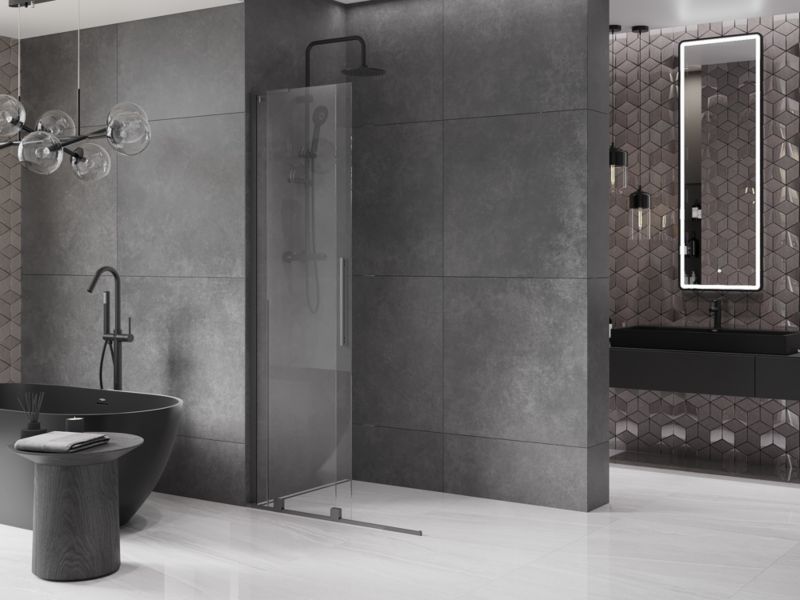 Ścianka prysznicowa Mexen Velar L gun metal 90x200 cm 1 szt.