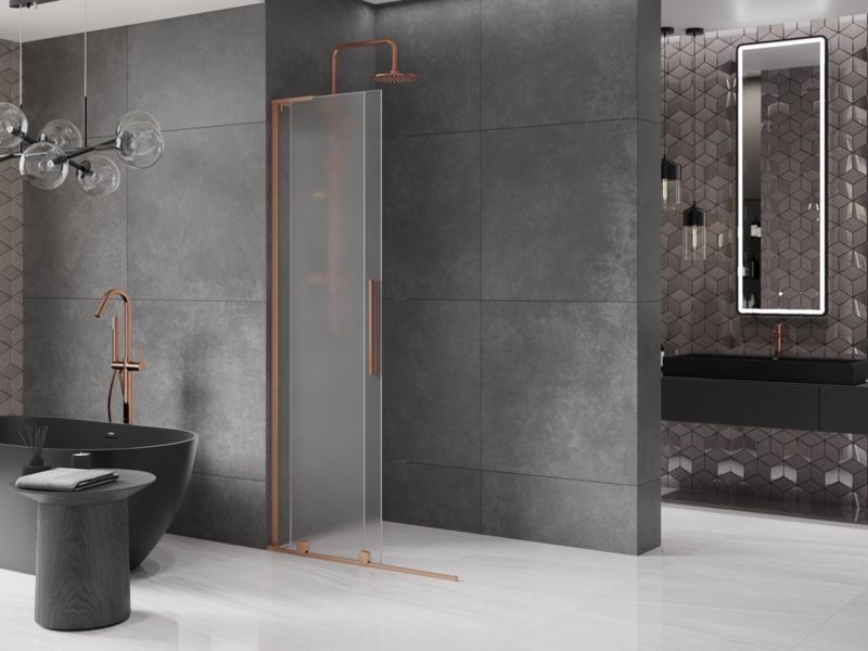Ścianka prysznicowa Mexen Velar L szron 90x200 cm  871-090-003-33-651 szt.