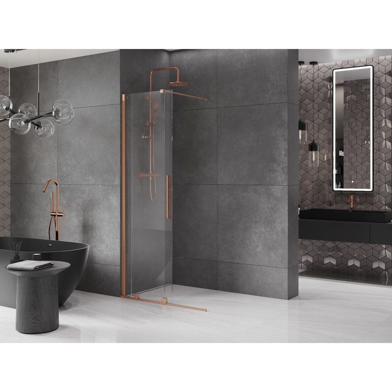 Ścianka prysznicowa Mexen Velar miedź szczotkowana 90x200 cm  871-090-000-03-65 871-090-000-03-65 1 szt.