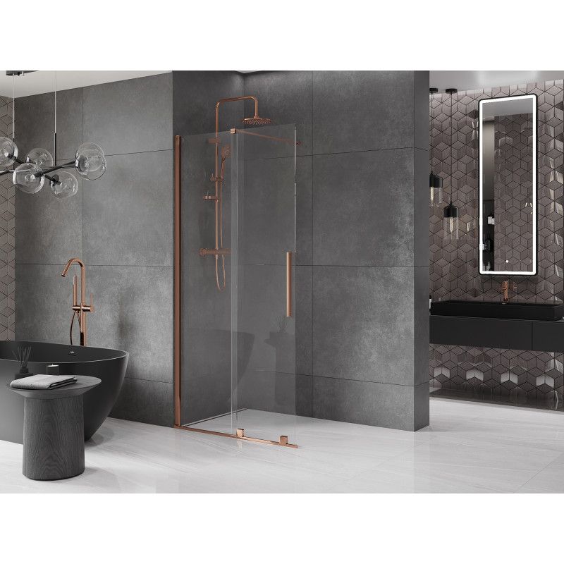 Ścianka prysznicowa Mexen Velar różowe złoto 120x200 cm 871-120-000-03-60 1 szt.