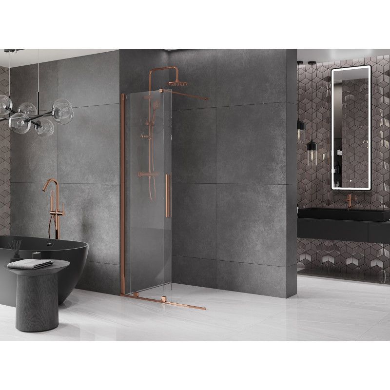 Ścianka prysznicowa Mexen Velar różowe złoto 120x200 cm 871-120-000-03-60 1 szt.