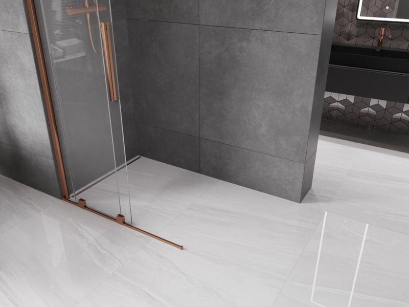 Ścianka prysznicowa Mexen Velar różowe złoto 70 x 200 cm 871-070-000-03-60 1 szt.