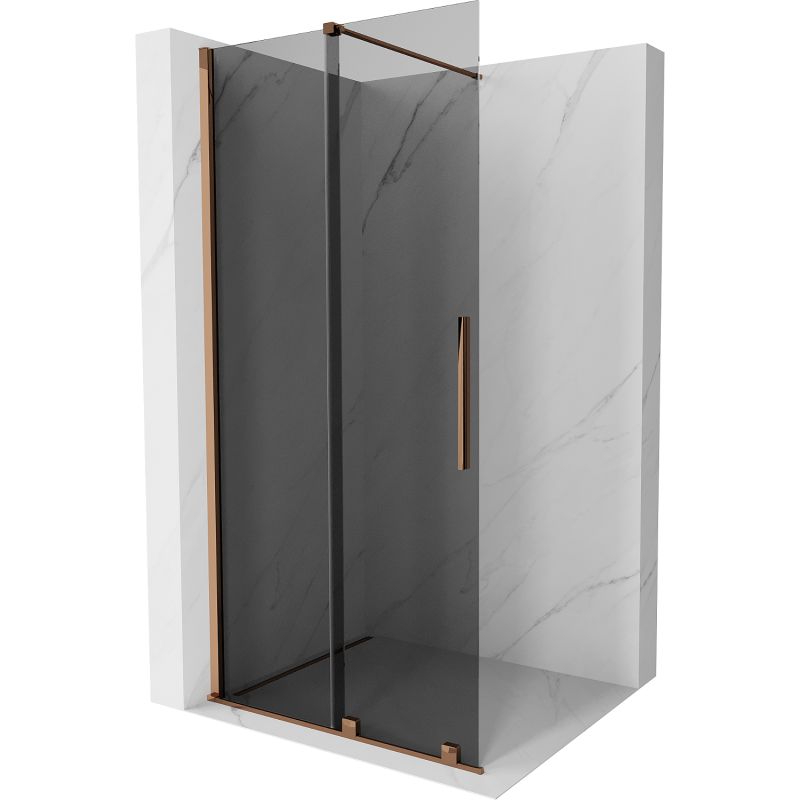 Ścianka prysznicowa Mexen Velar różowe złoto 80x200 cm 871-080-000-43-60 1 szt.