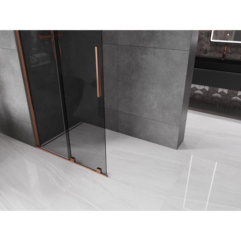 Ścianka prysznicowa Mexen Velar różowe złoto 80x200 cm 871-080-000-43-60 1 szt.