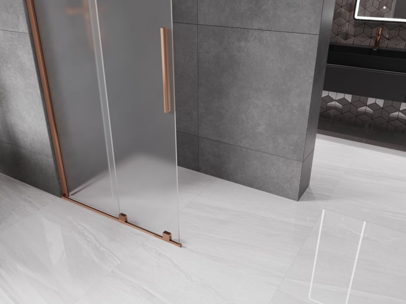 Ścianka prysznicowa Mexen Velar różowe złoto 90x200 cm 1 szt.