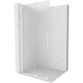 Ścianka prysznicowa Mexen Velar szron biała 80x200 cm 1 szt.