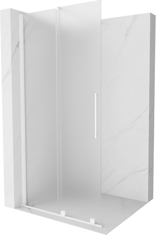 Ścianka prysznicowa Mexen Velar szron biała 90x200 cm 1 szt.