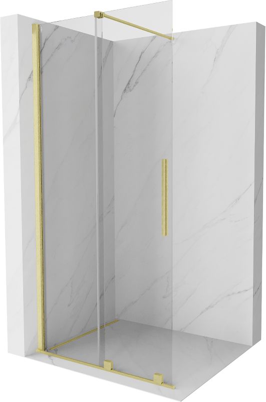 Ścianka prysznicowa Mexen Velar złota 100x200 cm 1 szt.