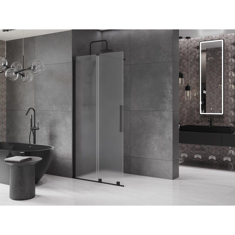 Ścianka prysznicowa przesuwna Mexen Velar czarna 110x200 cm 871-110-000-33-70 1 szt.